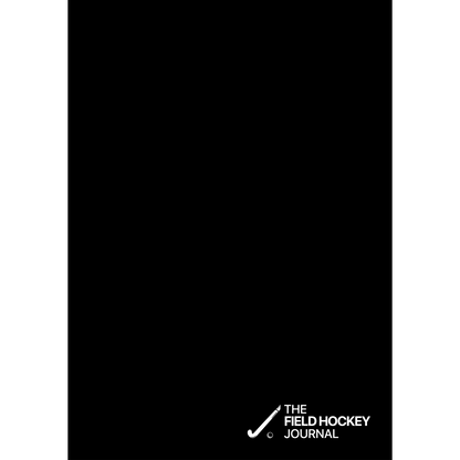 Black book cover with 'The Field Hockey Journal' logo on a white background